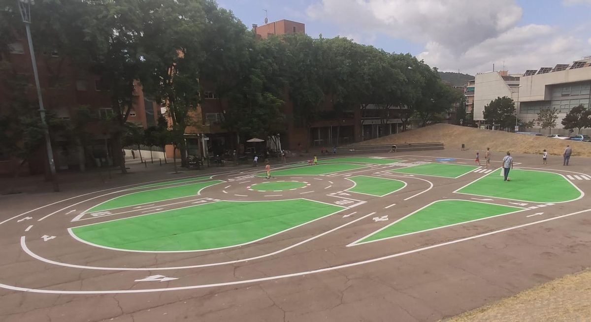Pista infantil para fomentar la educación vial de Sant Boi Pista infantil para fomentar la educación vial de Sant Boi