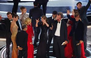 Así celebró el equipo de ’CODA’ el Oscar a la mejor película.