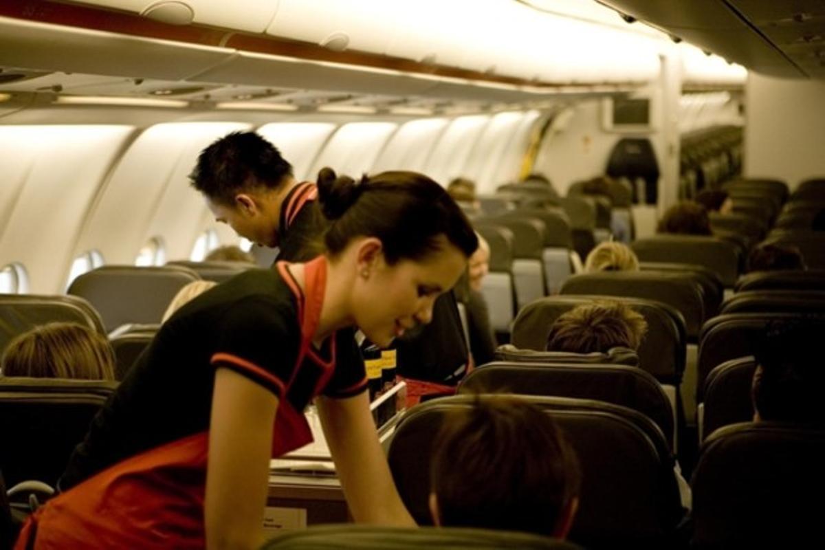 Interior de un avión de Jetstar, según una imagen promocional.