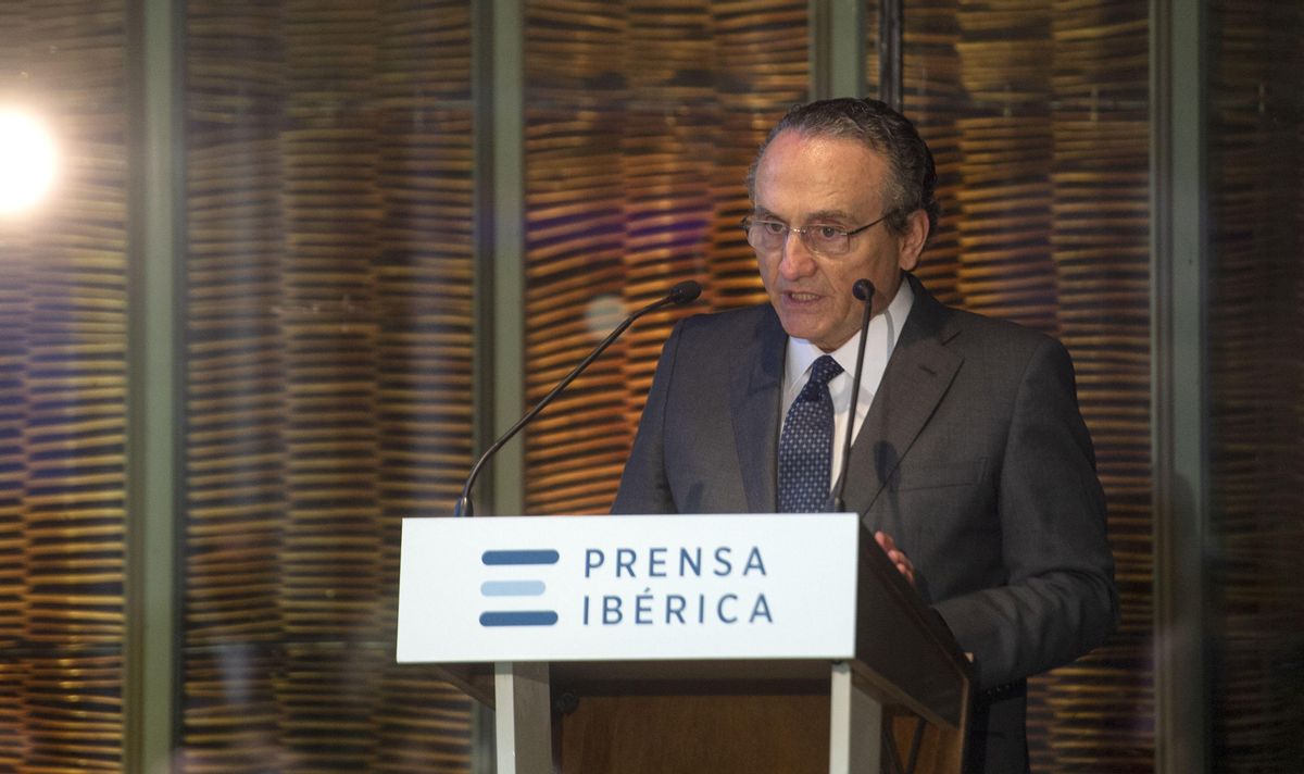 Javier Moll, presidente de Prensa Ibérica se dirige a los asistentes durante el acto de inauguración oficial de las instalaciones de Prensa Ibérica en l’Hospitalet Javier Moll, presidente de Prensa Ibérica se dirige a los asistentes durante el acto de inauguración oficial de las instalaciones de Prensa Ibérica en l’Hospitalet