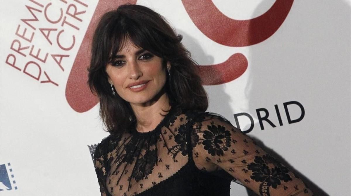La actriz madrileña Penélope Cruz, en la gala de los Premios de la Unión de Actores y Actrices, el pasado 13 de marzo en Madrid. La actriz madrileña Penélope Cruz, en la gala de los Premios de la Unión de Actores y Actrices, el pasado 13 de marzo en Madrid.