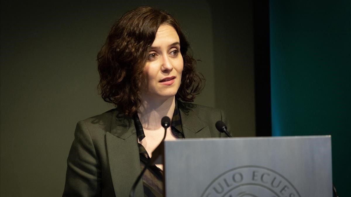 Isabel Díaz Ayuso, en un acto. Isabel Díaz Ayuso, en un acto.
