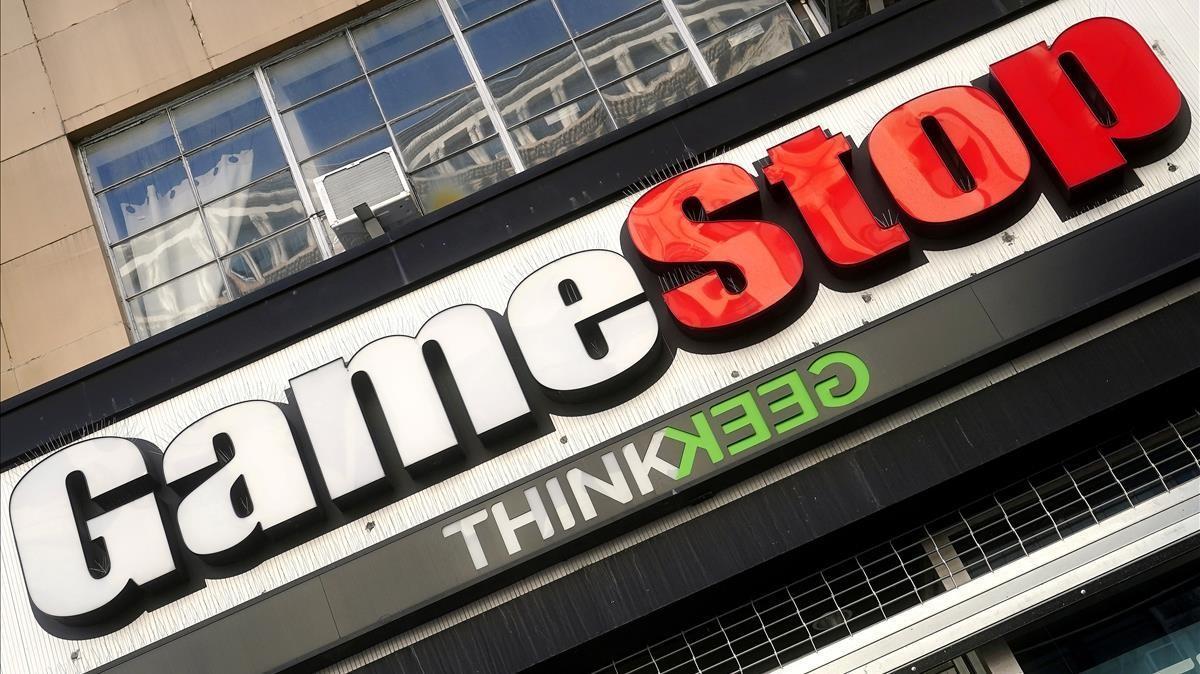 Una tienda de GameStop en Nueva York.