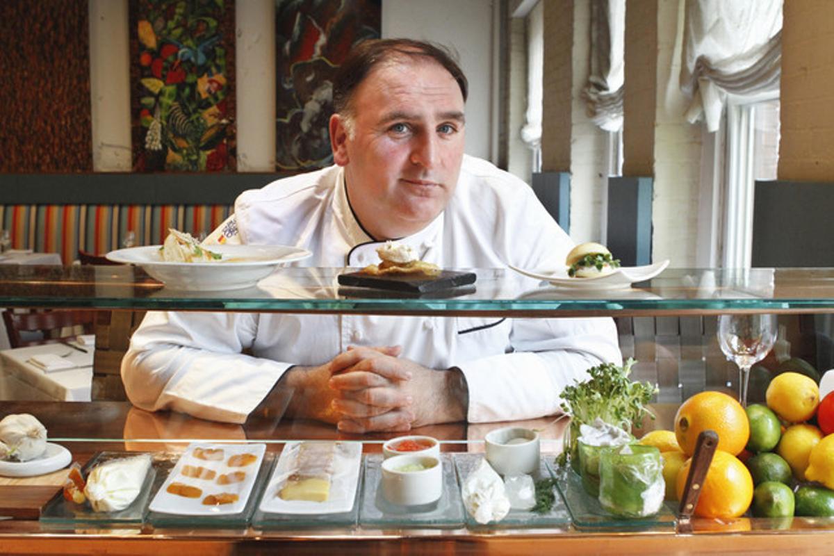 El chef José Andres, en su restaurante Minibar, en Washington, en una imagen de archivo.