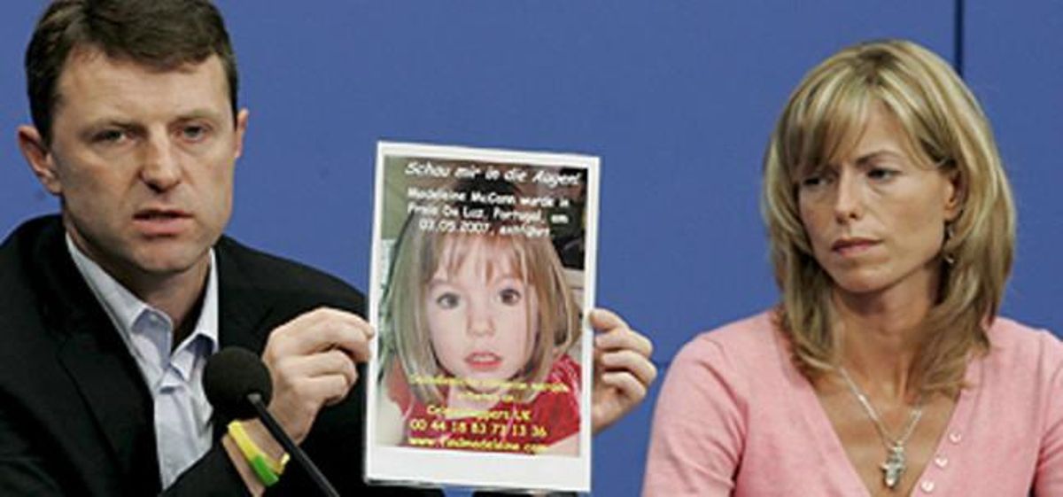 Gerry y Kate McCann, con una foto de Madeleine, en el 2007. Gerry y Kate McCann, con una foto de Madeleine, en el 2007.