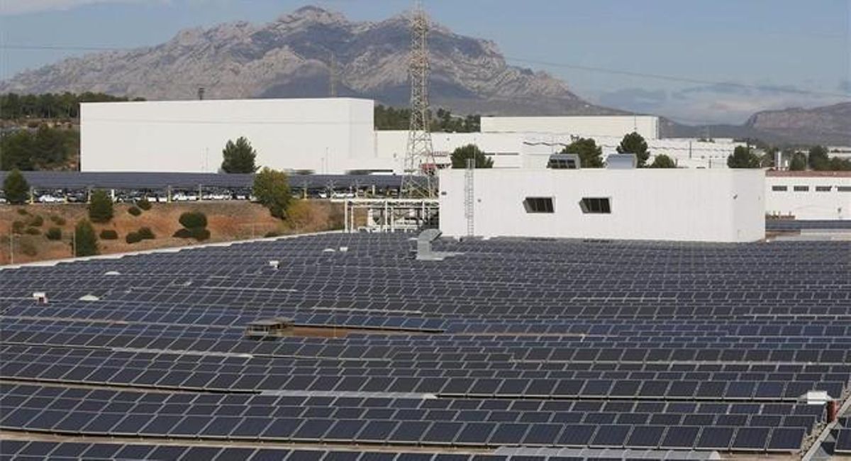 La planta solar de Seat. La planta solar de Seat.