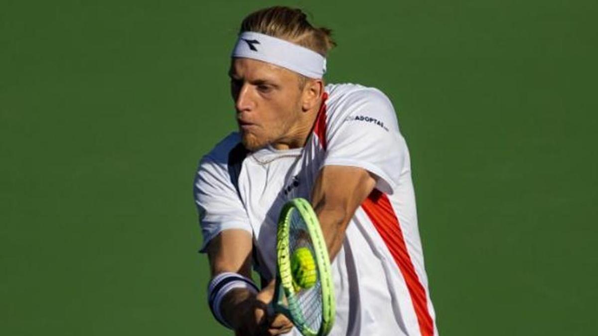 Alejandro Davidovich, durante un partido. Alejandro Davidovich, durante un partido.