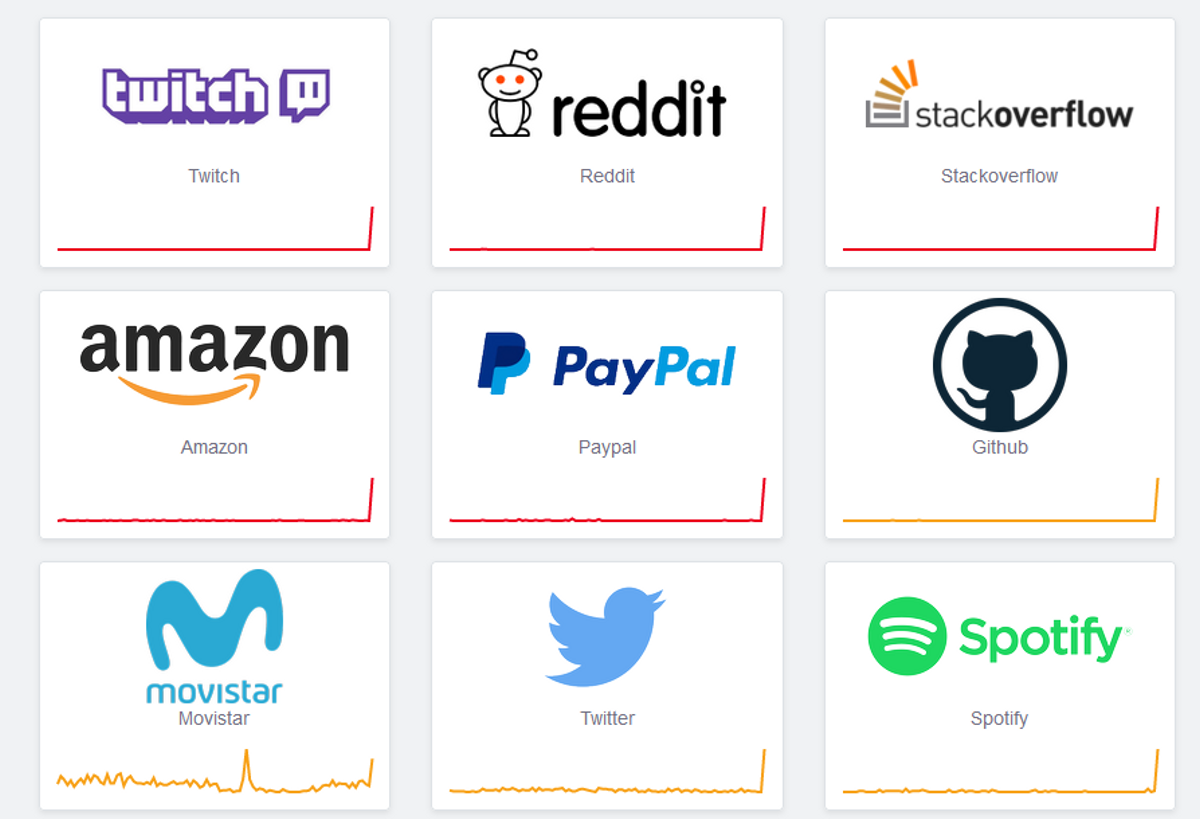 Algunas de las empresas afectadas por la caída de Fastly Algunas de las empresas afectadas por la caída de Fastly