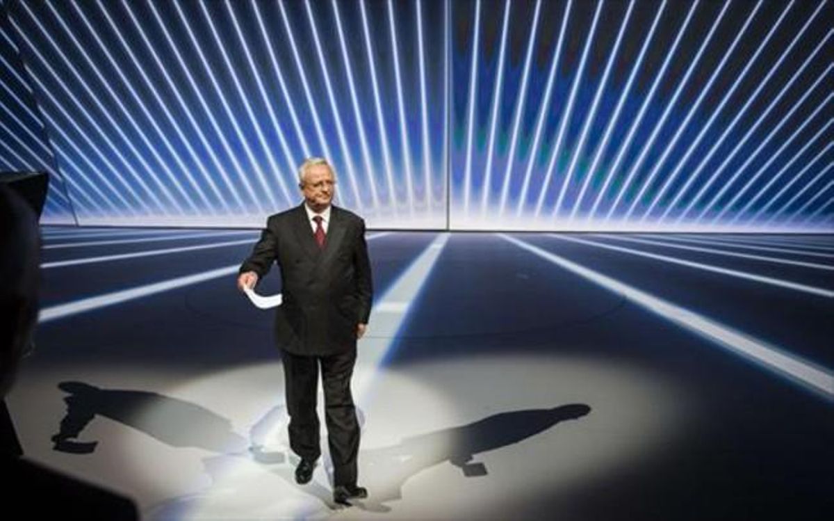 Martin Winterkorn, expresidente de Volkswagen, en la pasada edicióndel salón de Fráncfort. Martin Winterkorn, expresidente de Volkswagen, en la pasada edicióndel salón de Fráncfort.