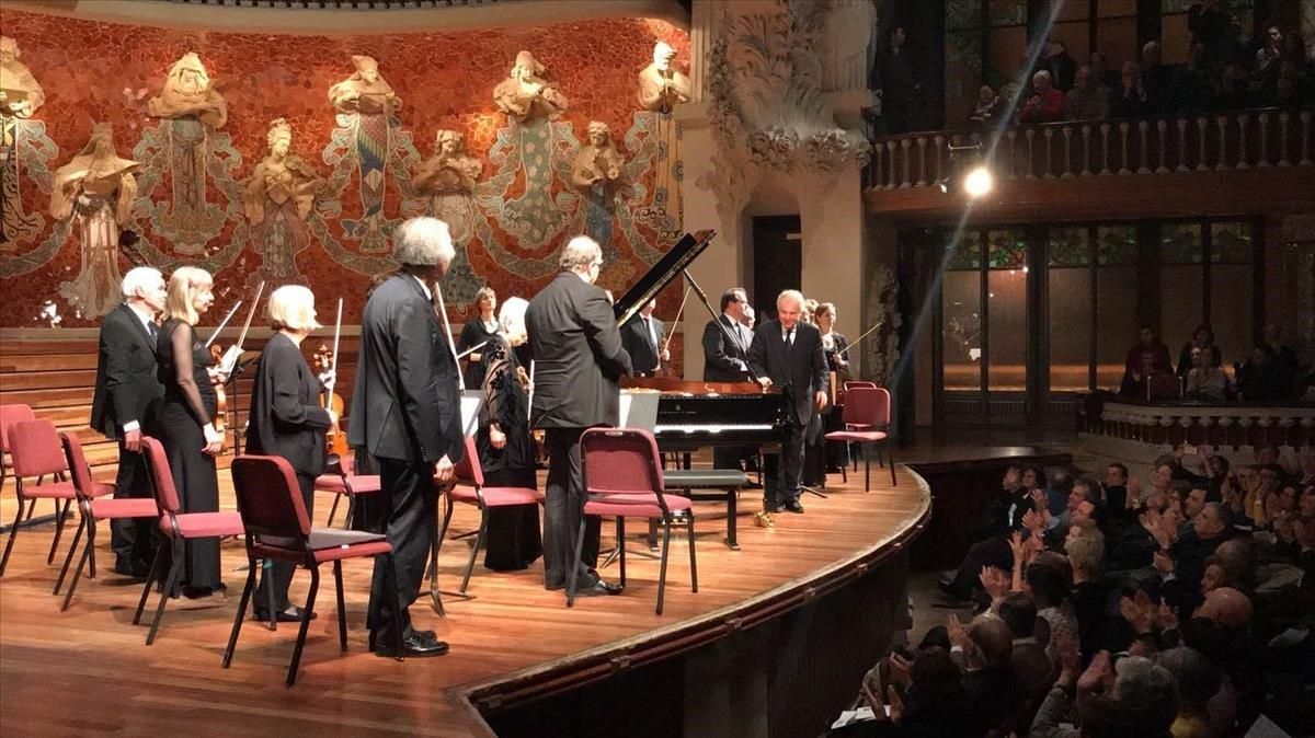 András Schiff, el pasado marzo, en el Palau. András Schiff, el pasado marzo, en el Palau.
