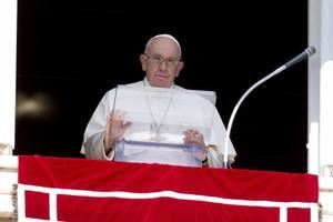 El Papa Francisco, este domingo, en el rezo del Ángelus. 