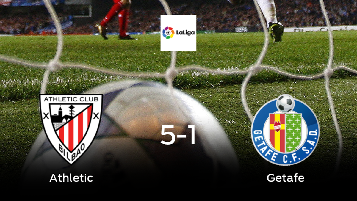 Victoria para el Athletic tras golear 5-1 al Getafe Victoria para el Athletic tras golear 5-1 al Getafe