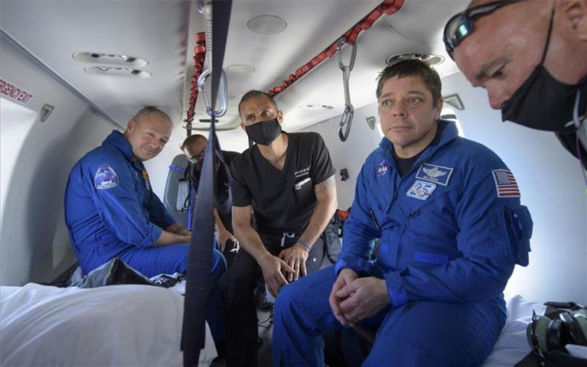 Los astronautas de la NASA, Robert Behnken y Douglas Hurley. Los astronautas de la NASA, Robert Behnken y Douglas Hurley.
