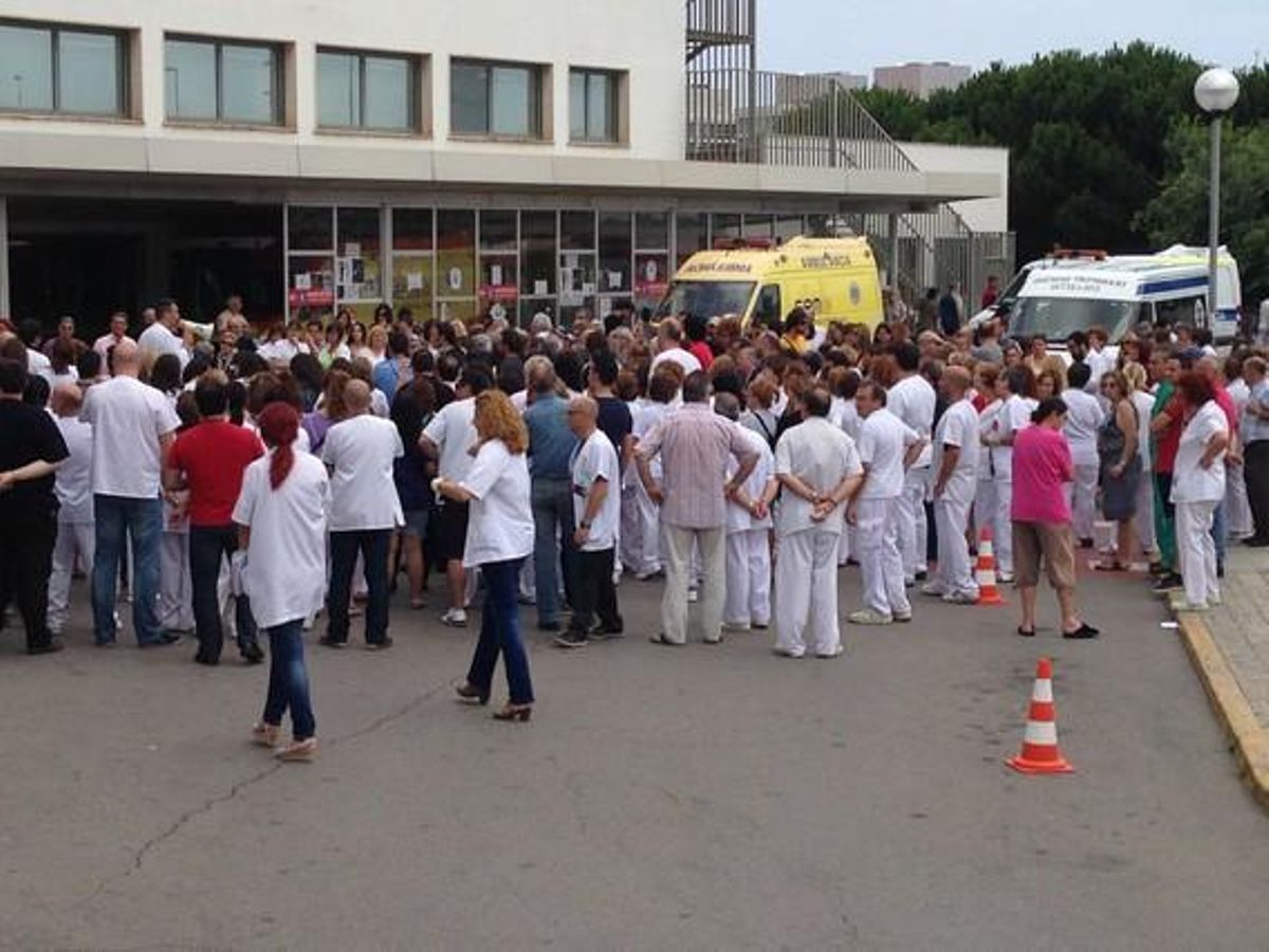 Protesta en Bellvitge. Protesta en Bellvitge.