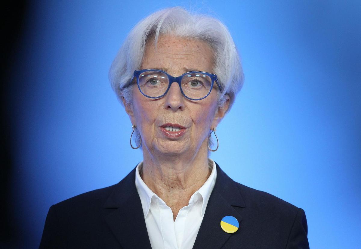 Archivo - FILED - 10 March 2022, Hessen, Frankfurt_Main: Christine Lagarde, President of the European Central Bank (ECB), gives a press conference after the Governing Council meeting. Photo: Daniel Roland/AFP Pool /dpa Archivo - FILED - 10 March 2022, Hessen, Frankfurt_Main: Christine Lagarde, President of the European Central Bank (ECB), gives a press conference after the Governing Council meeting. Photo: Daniel Roland/AFP Pool /dpa
