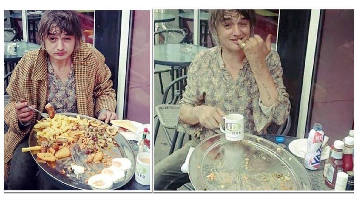 El desayuno de los campeones de Pete Doherty El desayuno de los campeones de Pete Doherty