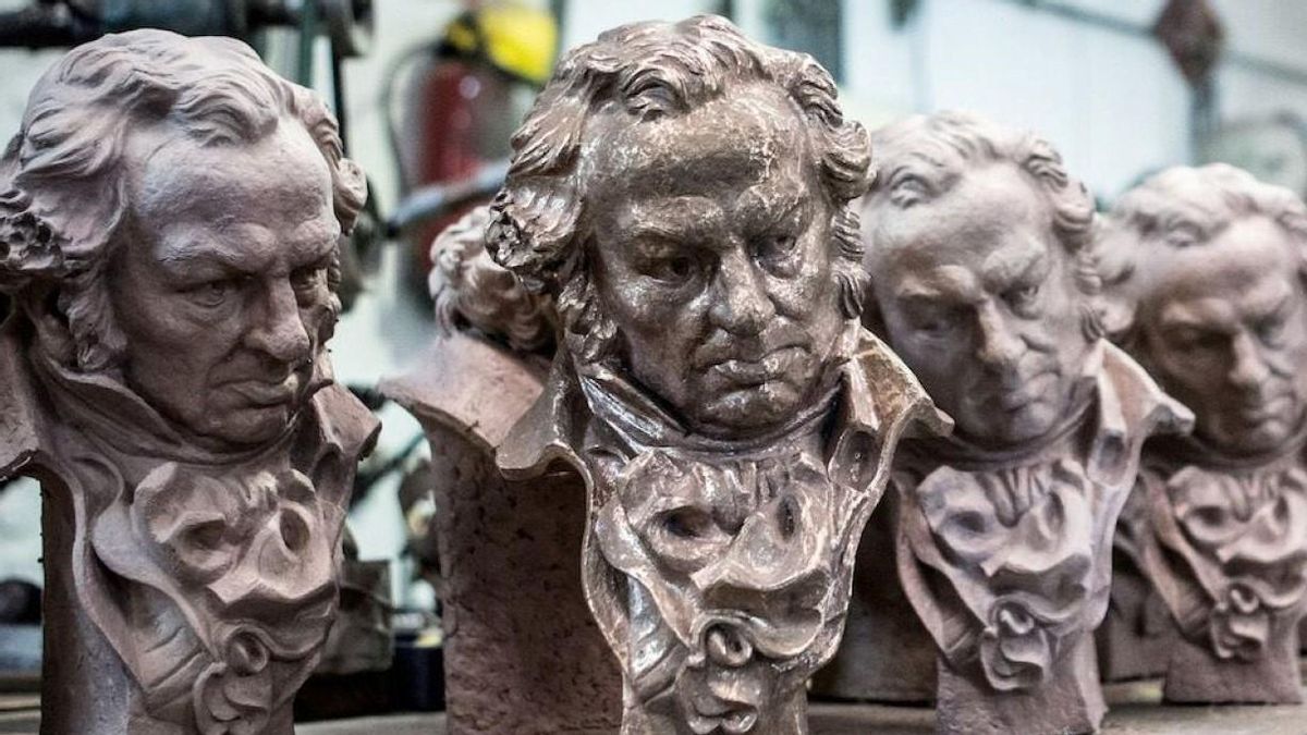 Estatuillas de los premios Goya. Estatuillas de los premios Goya.