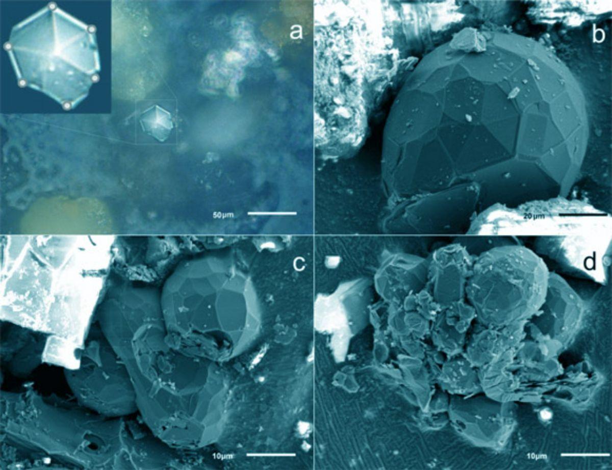 Descubren cristales nunca vistos en el polvo de un meteorito