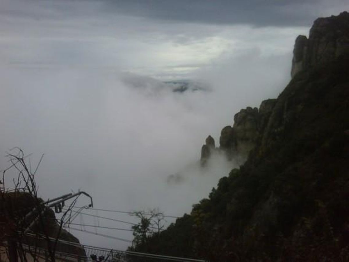 Imagen de Montserrat, esta mañana. Imagen de Montserrat, esta mañana.