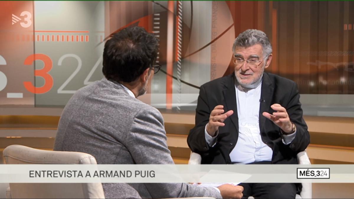 Armand Puig, en ‘Més 324’ (TV3). Armand Puig, en ‘Més 324’ (TV3).
