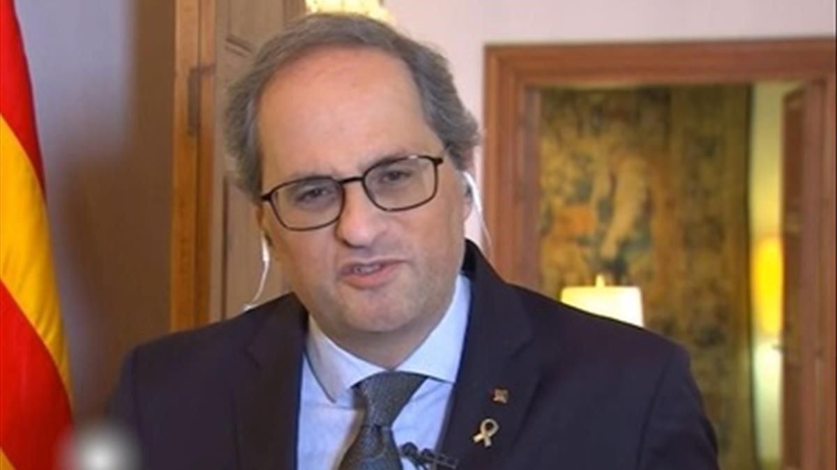 El presidente de la Generalitat, Quim Torra. El presidente de la Generalitat, Quim Torra.