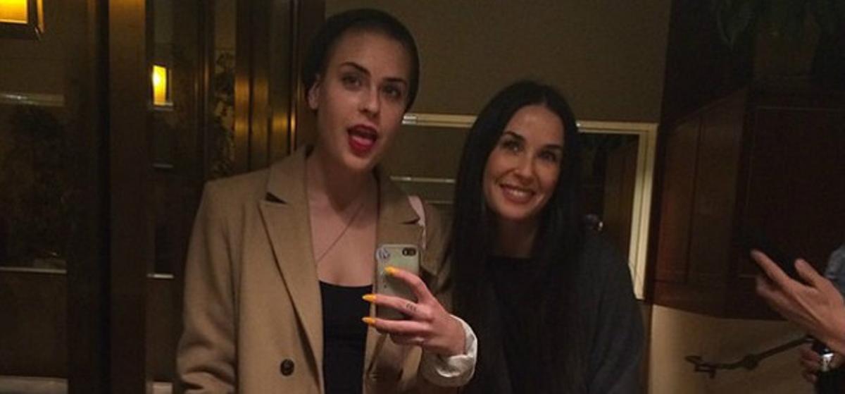 Demi Moore y su hija Tallulah Willis, en una imagen que esta ha subido a Instagram.