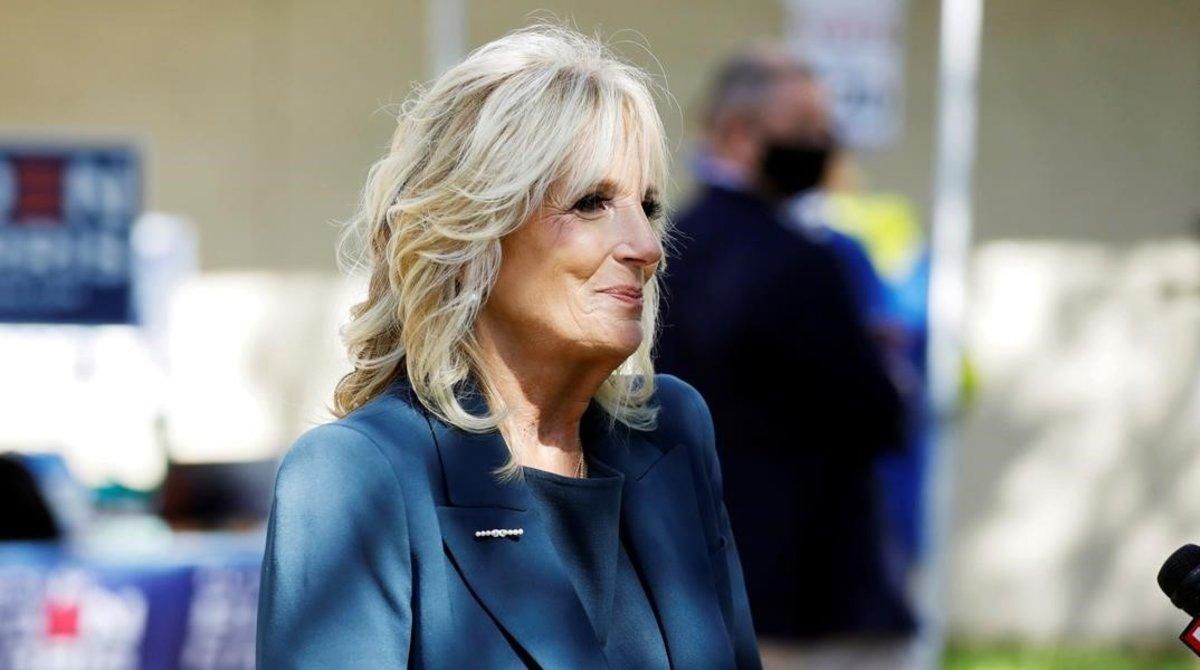 Jill Biden en un acto en Florida. Jill Biden en un acto en Florida.