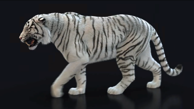 Tigre blanco virtual de Meta-Park