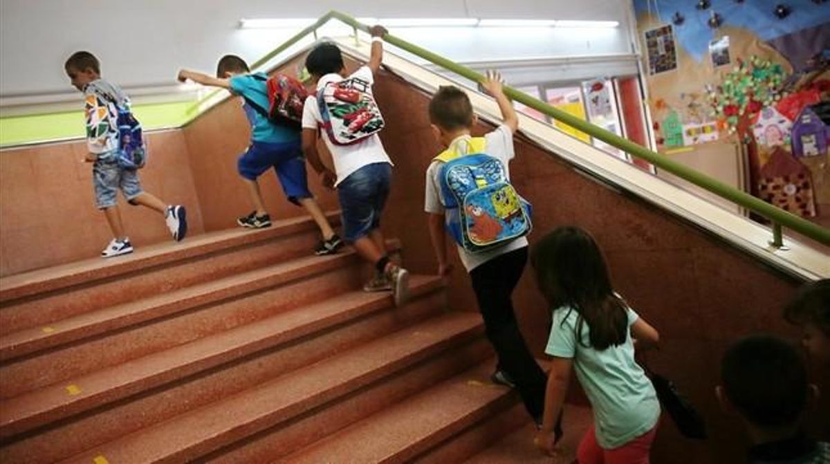Alumnos de primaria en la vuelta al cole del pasado septiembre. Alumnos de primaria en la vuelta al cole del pasado septiembre.