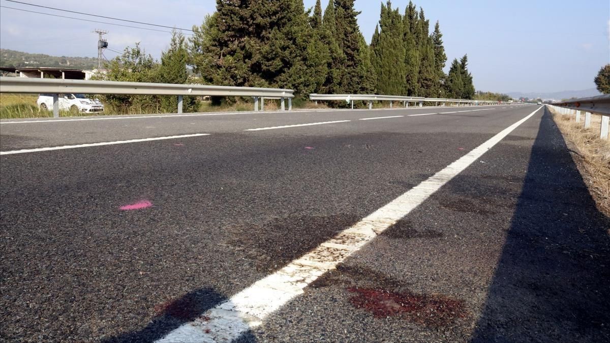 Punto de la C-12 donde se produjo el accidente en el que murieron dos personas. Punto de la C-12 donde se produjo el accidente en el que murieron dos personas.