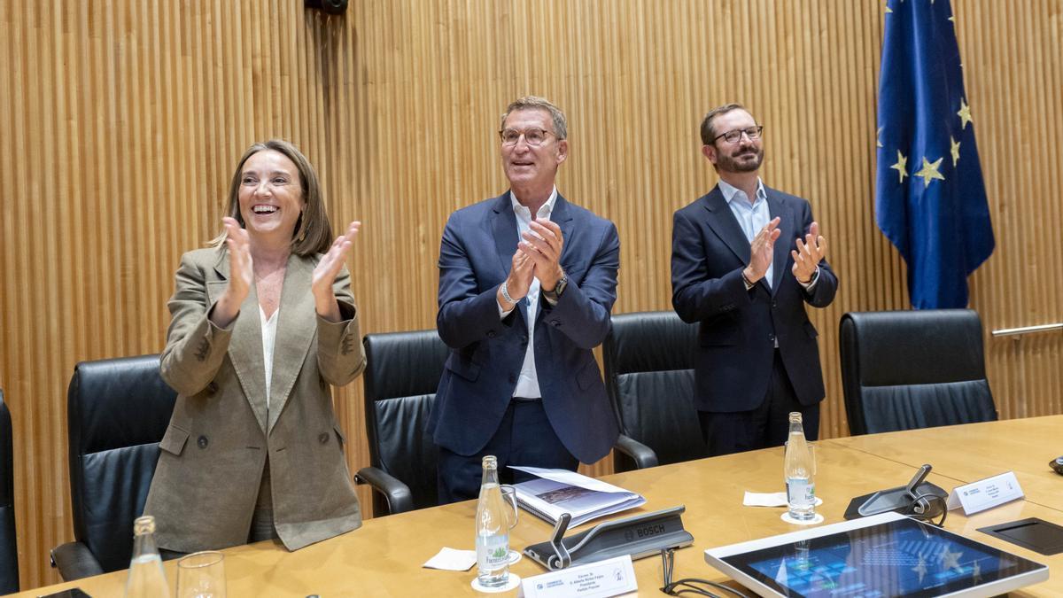 Mesa del Congreso | Feijóo reivindica su victoria y propone a Gamarra para el Congreso y Rollán para el Senado Mesa del Congreso | Feijóo reivindica su victoria y propone a Gamarra para el Congreso y Rollán para el Senado