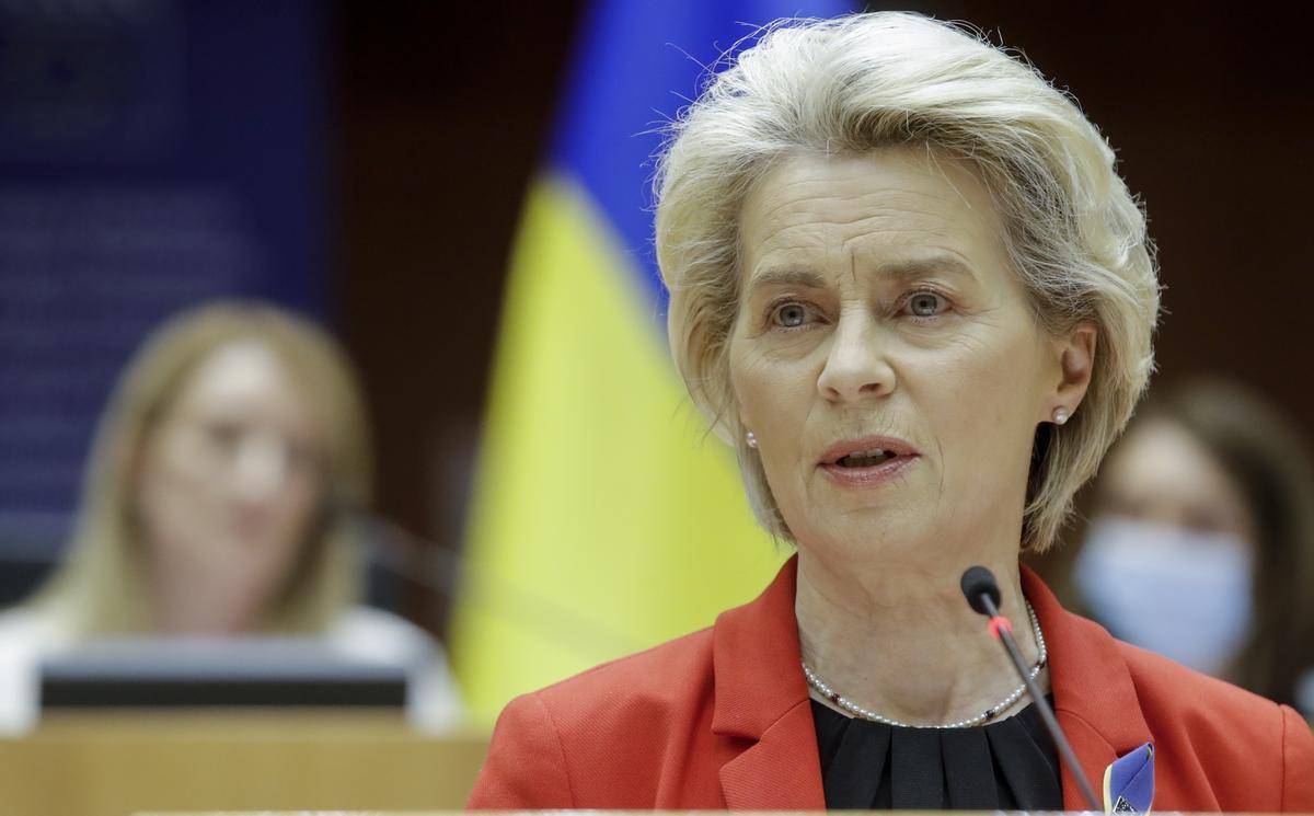 La presidenta de la Comisión Europea, Ursula von der Leyen, el pasado jueves en Bruselas.