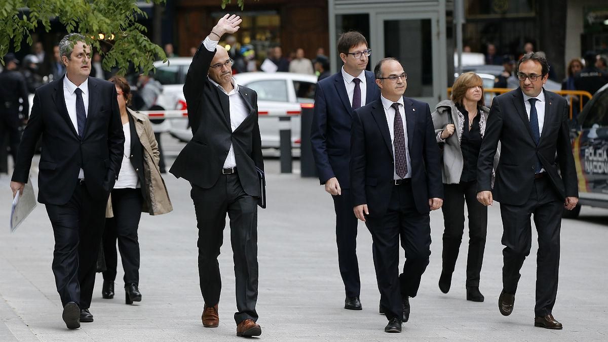 Los ’exconsellers’ y los Jordis pedirán volver a declarar para quedar en libertad Los ’exconsellers’ y los Jordis pedirán volver a declarar para quedar en libertad