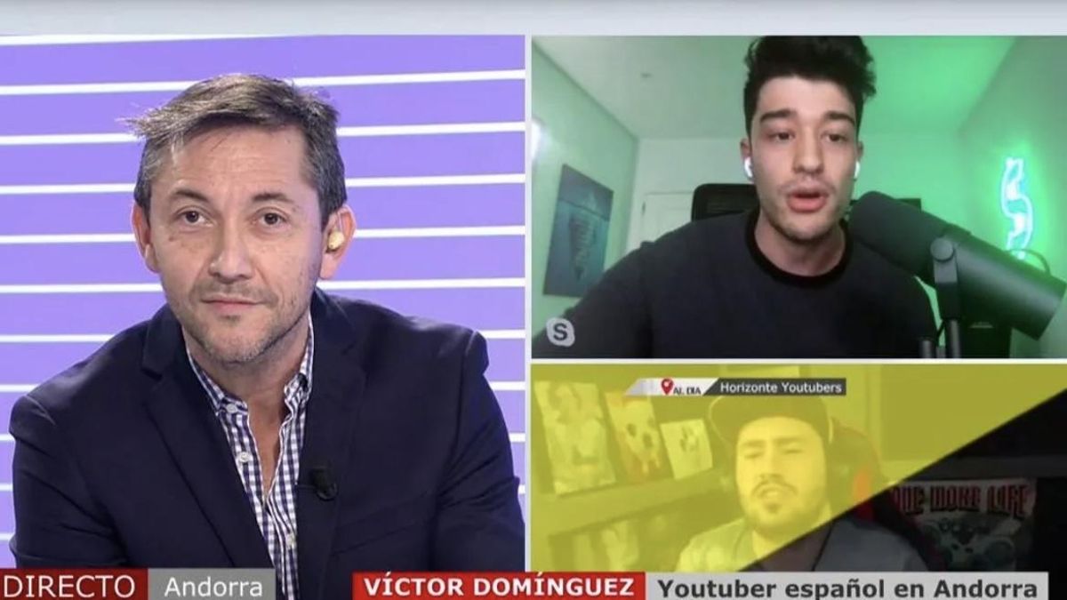 Tensió a ‘Cuatro al día’ entre Javier Ruiz i un youtuber que viu a Andorra Tensió a ‘Cuatro al día’ entre Javier Ruiz i un youtuber que viu a Andorra