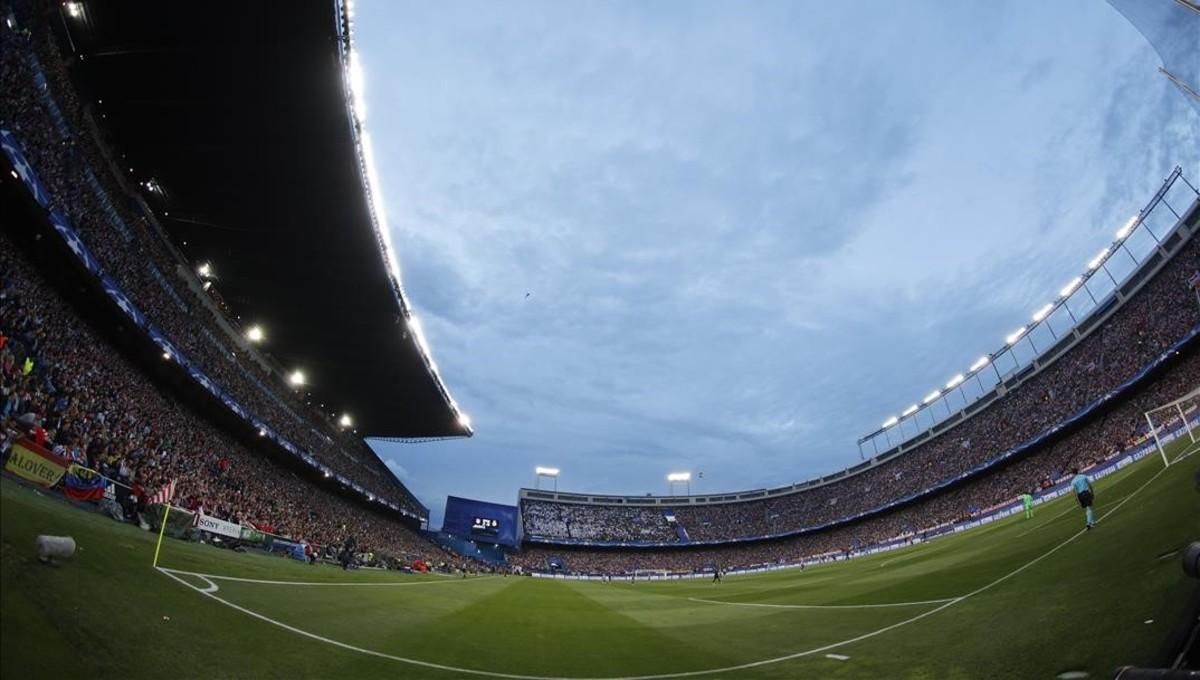 El estadio Vicente Calderón. El estadio Vicente Calderón.