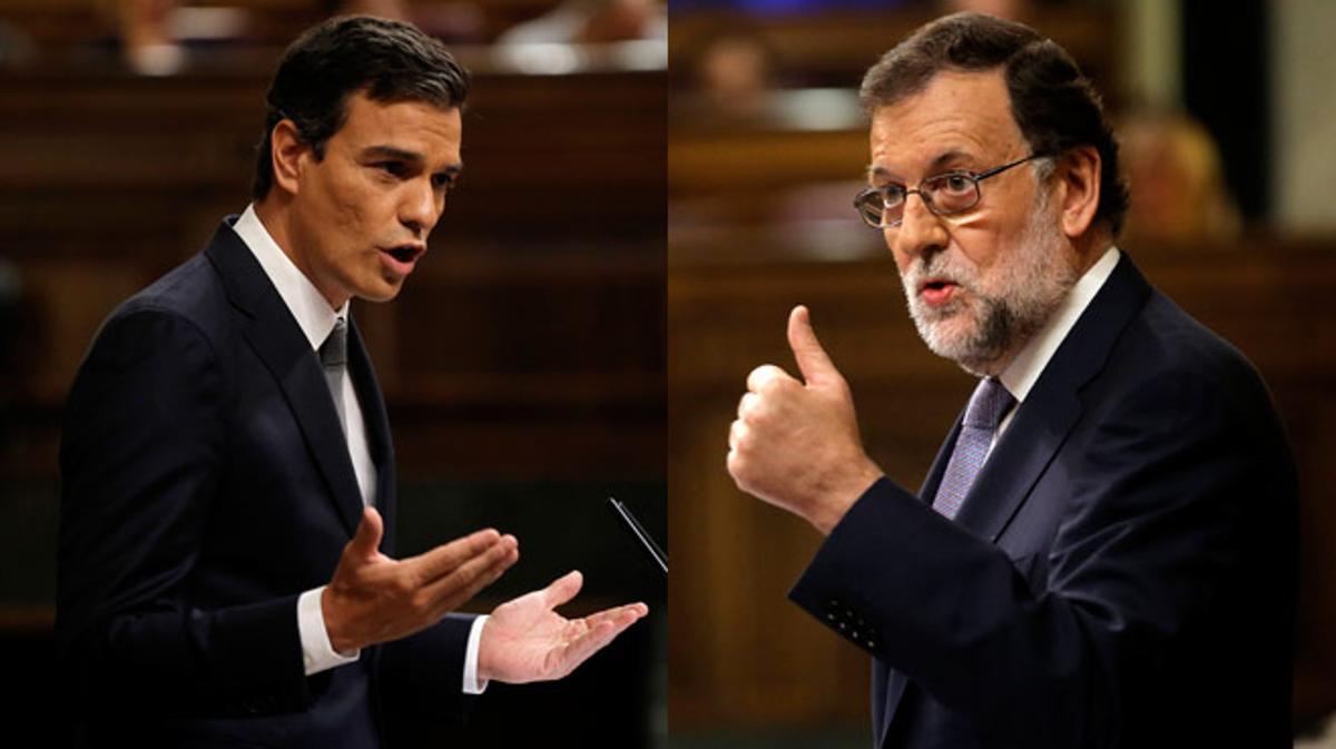Debate de investidura de Mariano Rajoy. Rajoy, a Sánchez: Ya sé que no confía en mí. Las conveniencias de los españoles están por encima de las suyas propias.