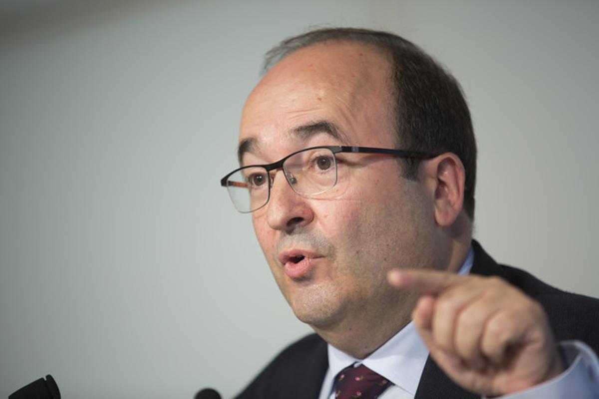 Miquel Iceta durante una rueda de prensa, fotografía de archivo. Miquel Iceta durante una rueda de prensa, fotografía de archivo.