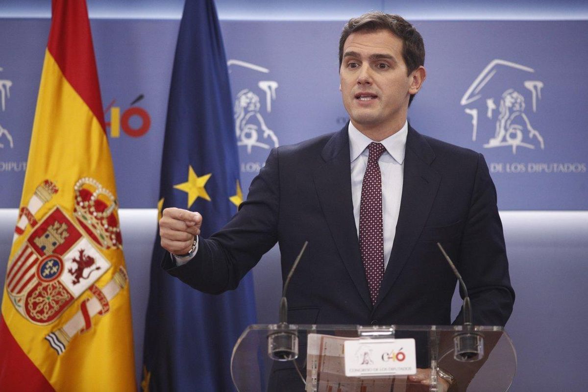 Albert Rivera comparece tras anunciarse el adelanto electoral. Albert Rivera comparece tras anunciarse el adelanto electoral.
