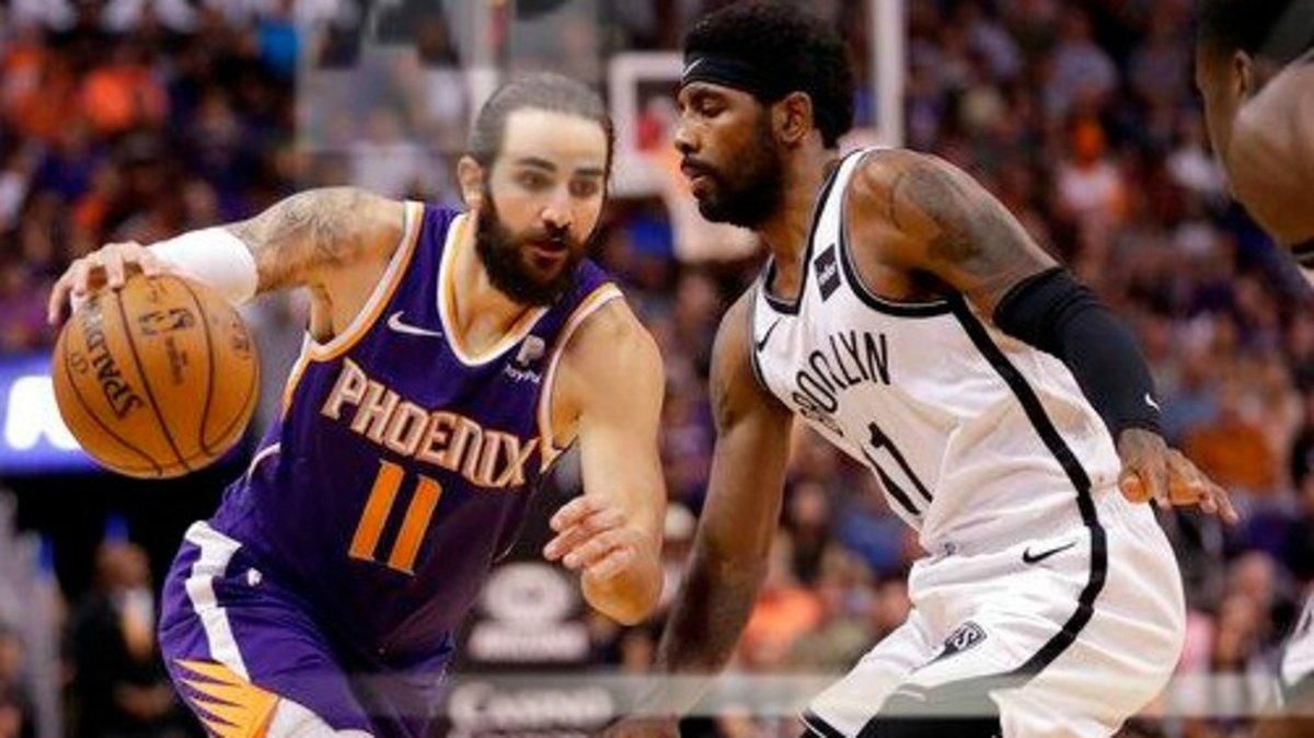 Ricky Rubio durante un partido contra los Nets. Ricky Rubio durante un partido contra los Nets.