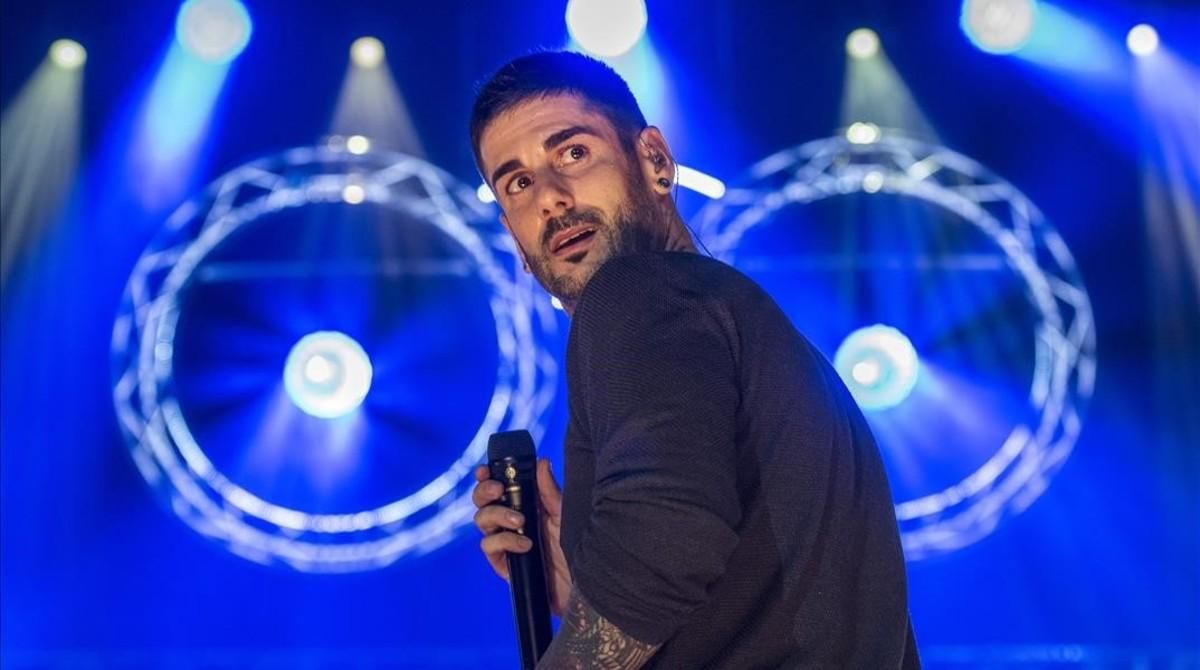 Melendi, en el Palau Sant Jordi, este viernes. Melendi, en el Palau Sant Jordi, este viernes.