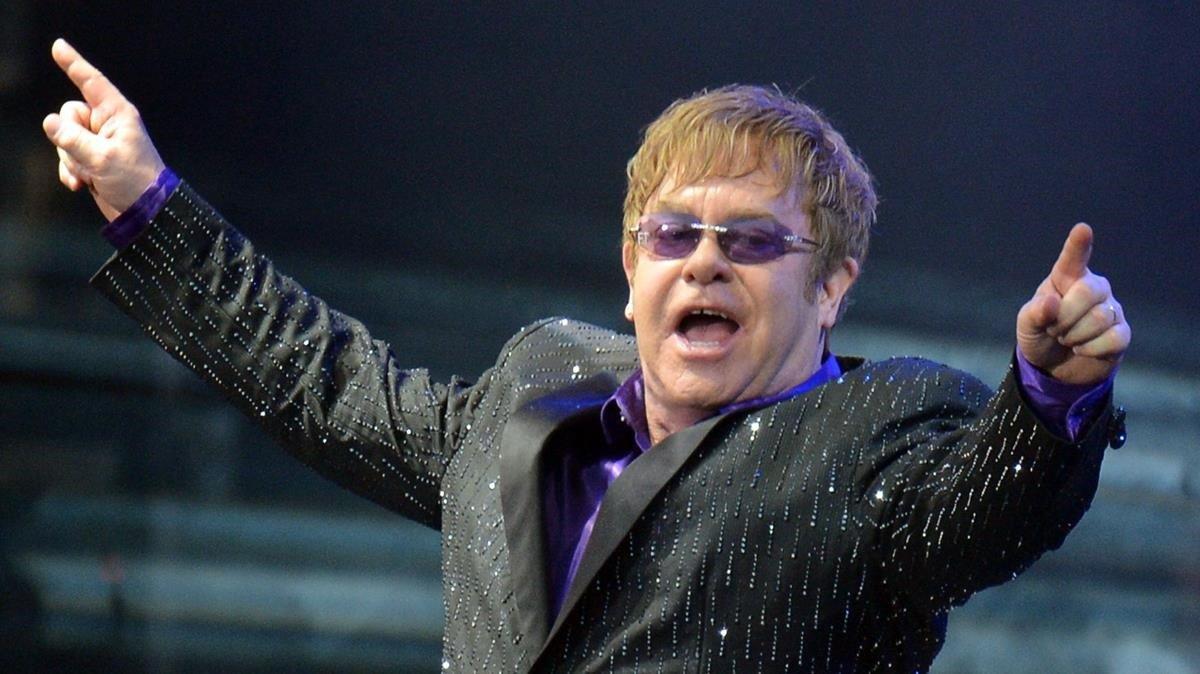 Una foto de archivo de Elton John.