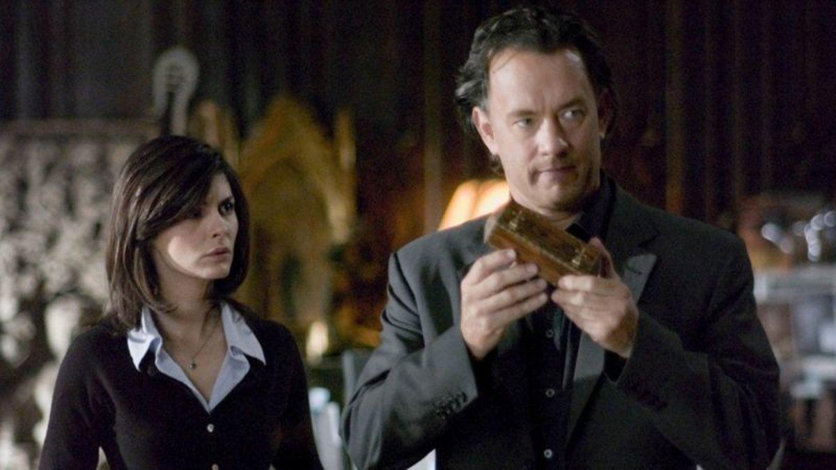 Audrey Tautou y Tom Hanks, en una escena de ’El código Da Vinci’.