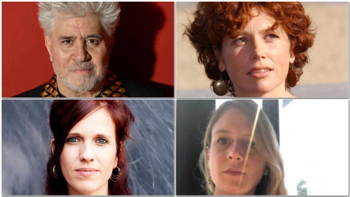 Pedro Almodóvar, Icíar Bollaín, Clara Roquet y Neus Ballús. Pedro Almodóvar, Icíar Bollaín, Clara Roquet y Neus Ballús.