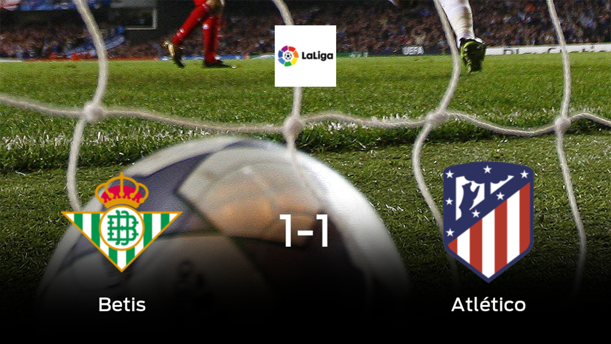 El Atlético de Madrid logra un empate ante el Real Betis (1-1) El Atlético de Madrid logra un empate ante el Real Betis (1-1)