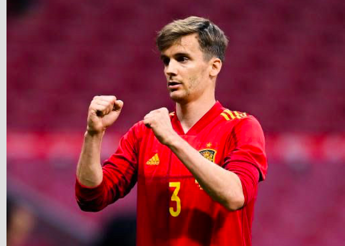 Diego Llorente, en un partido de la selección española Diego Llorente, en un partido de la selección española
