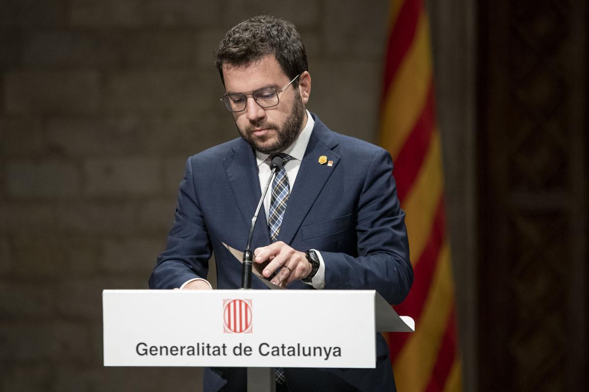 El ’president’ de la Generalitat, Pere Aragonès.