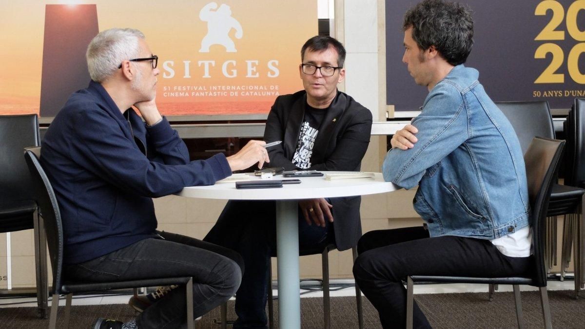 De izquierda a derecha, Julián García, Ángel Sala y Juan Manuel Freire, en su charla de balance del Festival de Sitges De izquierda a derecha, Julián García, Ángel Sala y Juan Manuel Freire, en su charla de balance del Festival de Sitges