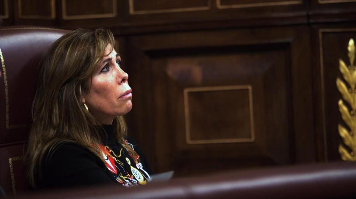 Alicia Sánchez-Camacho, en el hemiciclo del Congreso, en diciembre pasado.