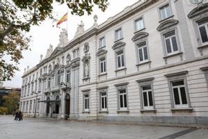 Fachada del edificio del Tribunal Supremo.