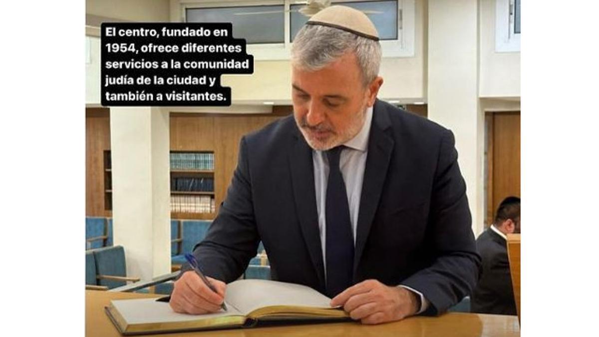 Maragall anomena Collboni «Jaume II el Provocador» per visitar una sinagoga en plena polèmica per Israel